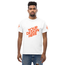 Lade das Bild in den Galerie-Viewer, Dickes Stoff-T-Shirt für Herren/Männer selbst gestalten und bedrucken
