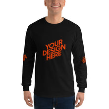 Lade das Bild in den Galerie-Viewer, Deine Stil Langarmshirt mit vollem Arm Herren/Männer selbst gestalten und bedrucken