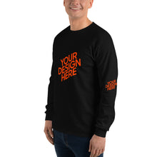 Lade das Bild in den Galerie-Viewer, Deine Stil Langarmshirt mit vollem Arm Herren/Männer selbst gestalten und bedrucken