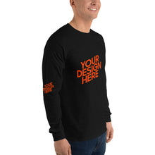 Lade das Bild in den Galerie-Viewer, Deine Stil Langarmshirt mit vollem Arm Herren/Männer selbst gestalten und bedrucken