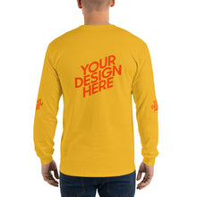 Lade das Bild in den Galerie-Viewer, Deine Stil Langarmshirt mit vollem Arm Herren/Männer selbst gestalten und bedrucken
