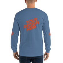 Lade das Bild in den Galerie-Viewer, Deine Stil Langarmshirt mit vollem Arm Herren/Männer selbst gestalten und bedrucken