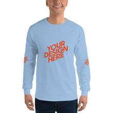 Lade das Bild in den Galerie-Viewer, Deine Stil Langarmshirt mit vollem Arm Herren/Männer selbst gestalten und bedrucken