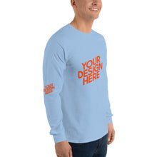 Lade das Bild in den Galerie-Viewer, Deine Stil Langarmshirt mit vollem Arm Herren/Männer selbst gestalten und bedrucken