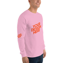 Lade das Bild in den Galerie-Viewer, Deine Stil Langarmshirt mit vollem Arm Herren/Männer selbst gestalten und bedrucken
