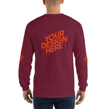 Lade das Bild in den Galerie-Viewer, Deine Stil Langarmshirt mit vollem Arm Herren/Männer selbst gestalten und bedrucken