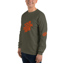 Lade das Bild in den Galerie-Viewer, Deine Stil Langarmshirt mit vollem Arm Herren/Männer selbst gestalten und bedrucken
