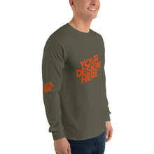 Lade das Bild in den Galerie-Viewer, Deine Stil Langarmshirt mit vollem Arm Herren/Männer selbst gestalten und bedrucken