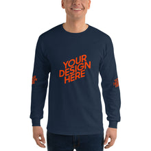 Lade das Bild in den Galerie-Viewer, Deine Stil Langarmshirt mit vollem Arm Herren/Männer selbst gestalten und bedrucken