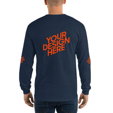 Lade das Bild in den Galerie-Viewer, Deine Stil Langarmshirt mit vollem Arm Herren/Männer selbst gestalten und bedrucken