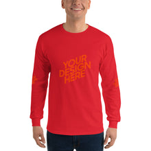 Lade das Bild in den Galerie-Viewer, Deine Stil Langarmshirt mit vollem Arm Herren/Männer selbst gestalten und bedrucken