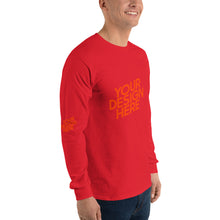 Lade das Bild in den Galerie-Viewer, Deine Stil Langarmshirt mit vollem Arm Herren/Männer selbst gestalten und bedrucken