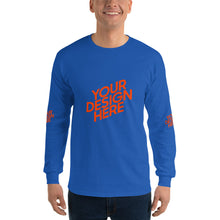 Lade das Bild in den Galerie-Viewer, Deine Stil Langarmshirt mit vollem Arm Herren/Männer selbst gestalten und bedrucken