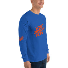 Lade das Bild in den Galerie-Viewer, Deine Stil Langarmshirt mit vollem Arm Herren/Männer selbst gestalten und bedrucken