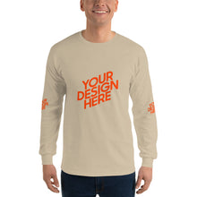 Lade das Bild in den Galerie-Viewer, Deine Stil Langarmshirt mit vollem Arm Herren/Männer selbst gestalten und bedrucken