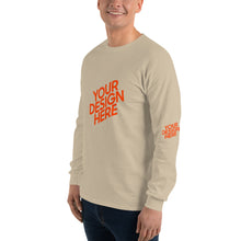 Lade das Bild in den Galerie-Viewer, Deine Stil Langarmshirt mit vollem Arm Herren/Männer selbst gestalten und bedrucken