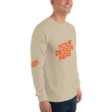 Lade das Bild in den Galerie-Viewer, Deine Stil Langarmshirt mit vollem Arm Herren/Männer selbst gestalten und bedrucken