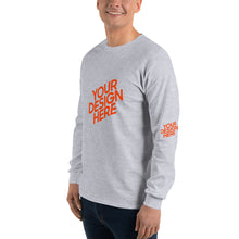 Lade das Bild in den Galerie-Viewer, Deine Stil Langarmshirt mit vollem Arm Herren/Männer selbst gestalten und bedrucken