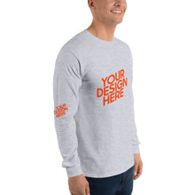 Lade das Bild in den Galerie-Viewer, Deine Stil Langarmshirt mit vollem Arm Herren/Männer selbst gestalten und bedrucken