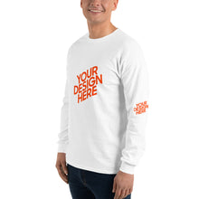 Lade das Bild in den Galerie-Viewer, Deine Stil Langarmshirt mit vollem Arm Herren/Männer selbst gestalten und bedrucken