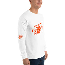 Lade das Bild in den Galerie-Viewer, Deine Stil Langarmshirt mit vollem Arm Herren/Männer selbst gestalten und bedrucken