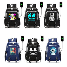 Lade das Bild in den Galerie-Viewer, Leuchtende Laptoptasche USB-Laderucksack
