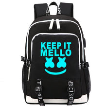 Lade das Bild in den Galerie-Viewer, Leuchtende Laptoptasche USB-Laderucksack