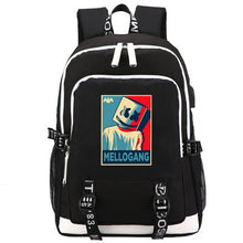 Lade das Bild in den Galerie-Viewer, Leuchtende Laptoptasche USB-Laderucksack