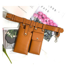 Lade das Bild in den Galerie-Viewer, Lässige Luxus-Damengürteltasche aus Leder