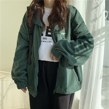 Lade das Bild in den Galerie-Viewer, Lose und samtige Harajuku tägliche Streetwear