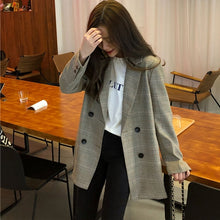 Lade das Bild in den Galerie-Viewer, Ladies Plaid Ladies Suit Herbstjacke