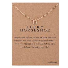 Lade das Bild in den Galerie-Viewer, Neue trendige Legierung niedlich elegante Sonne Liebe Stern Blätter Klee Einhorn Glück Anhänger Halsketten für Frauen Modeaccessoires Schmuck