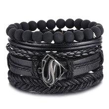 Lade das Bild in den Galerie-Viewer, IFMIA Herrenmode Black Hollow Bead Armband