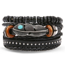 Lade das Bild in den Galerie-Viewer, IFMIA Herrenmode Black Hollow Bead Armband