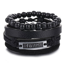 Lade das Bild in den Galerie-Viewer, IFMIA Herrenmode Black Hollow Bead Armband
