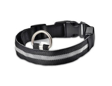 Lade das Bild in den Galerie-Viewer, Nylon LED Hundehalsband Sicherheit blinkt nachts