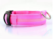 Lade das Bild in den Galerie-Viewer, Nylon LED Hundehalsband Sicherheit blinkt nachts