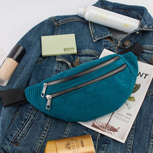 Lade das Bild in den Galerie-Viewer, Damen Cord Gürteltasche Damen neuen Stil