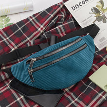 Lade das Bild in den Galerie-Viewer, Damen Cord Gürteltasche Damen neuen Stil
