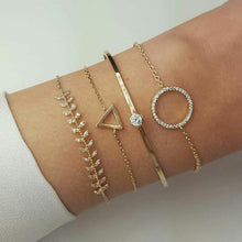 Lade das Bild in den Galerie-Viewer, Gemischtes mehrgrafisches mehrschichtiges Kettenarmband im böhmischen Stil
