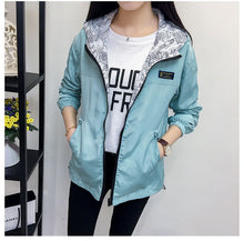 Lade das Bild in den Galerie-Viewer, Frühlings- und Herbstmode Aviator Hooded Women Jacket