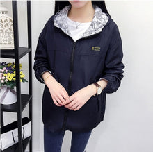 Lade das Bild in den Galerie-Viewer, Frühlings- und Herbstmode Aviator Hooded Women Jacket