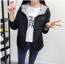 Lade das Bild in den Galerie-Viewer, Frühlings- und Herbstmode Aviator Hooded Women Jacket