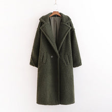 Lade das Bild in den Galerie-Viewer, Herbst und Winter Damen beige Mode dicke warme Kaschmirjacke