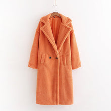 Lade das Bild in den Galerie-Viewer, Herbst und Winter Damen beige Mode dicke warme Kaschmirjacke