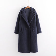 Lade das Bild in den Galerie-Viewer, Herbst und Winter Damen beige Mode dicke warme Kaschmirjacke