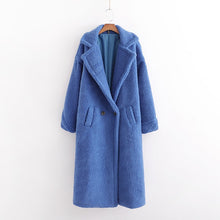 Lade das Bild in den Galerie-Viewer, Herbst und Winter Damen beige Mode dicke warme Kaschmirjacke
