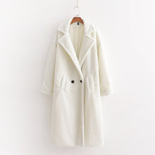 Lade das Bild in den Galerie-Viewer, Herbst und Winter Damen beige Mode dicke warme Kaschmirjacke