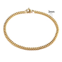 Lade das Bild in den Galerie-Viewer, Vnox Herren einfaches 3-11mm Edelstahl Bordstein kubanischen Armband