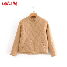 Lade das Bild in den Galerie-Viewer, Tangada Herbst Damen Pure Color Oversized Thin Parka Coat